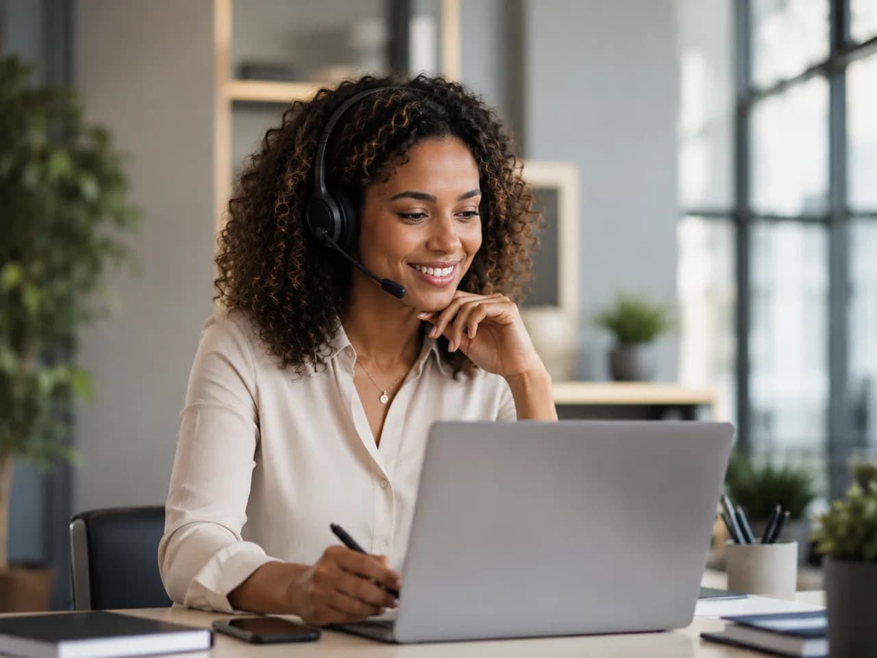 An Auralink Talent advisor replying to your messages